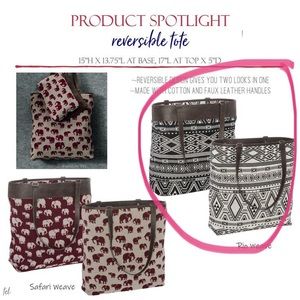 Thirty-One reversible tote